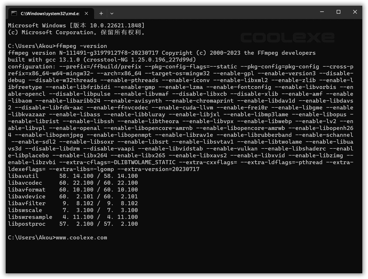 FFmpeg 2023-07-19 BtbN 开源的音视频处理工具 便携版 - 阿酷杂货铺
